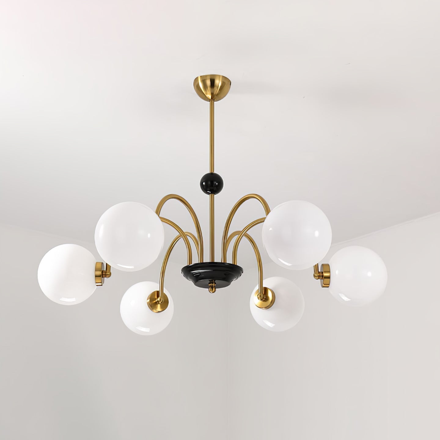 Halion Chandelier Rod Frame and White-Neutral Decor