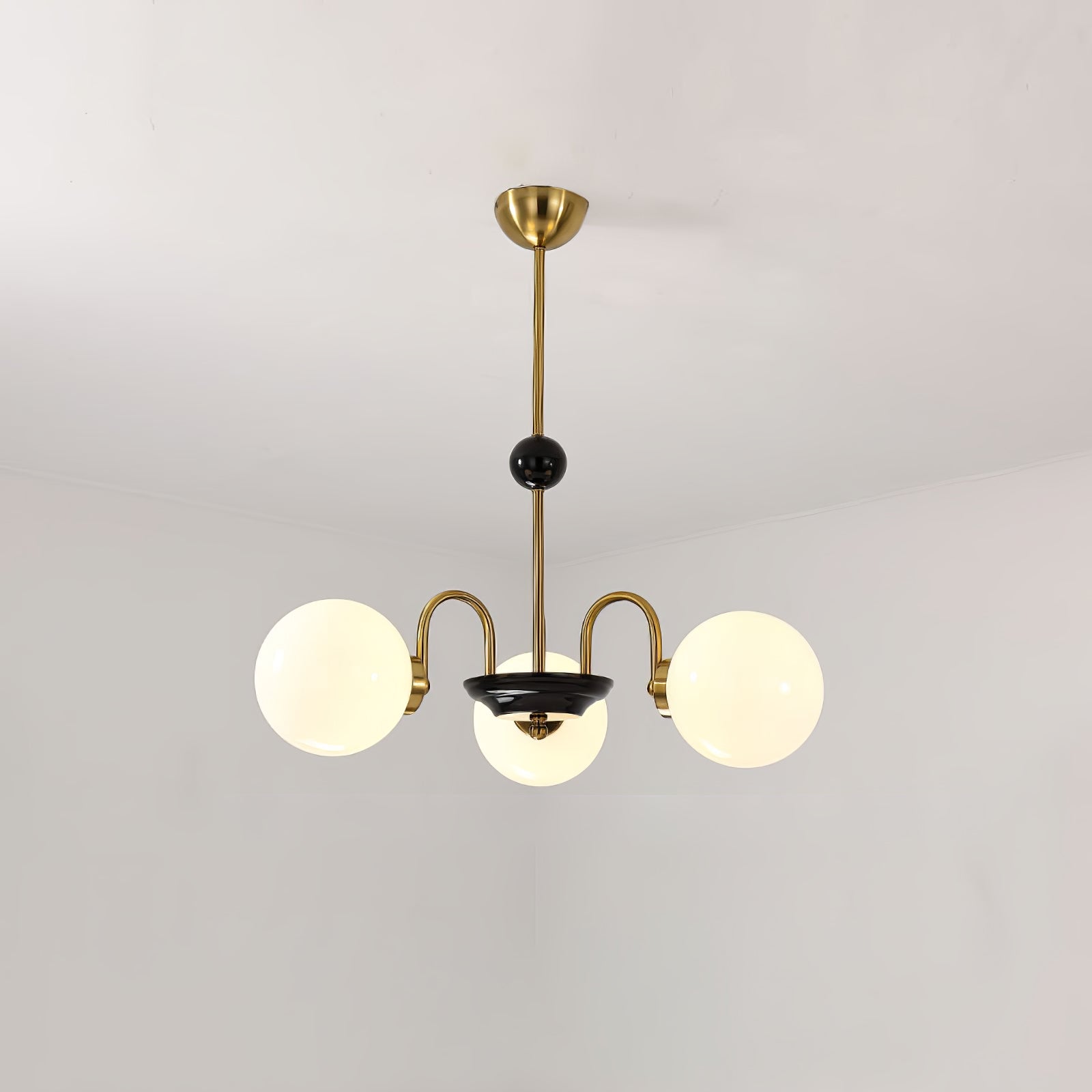 Halion Chandelier Rod Frame and White-Neutral Decor
