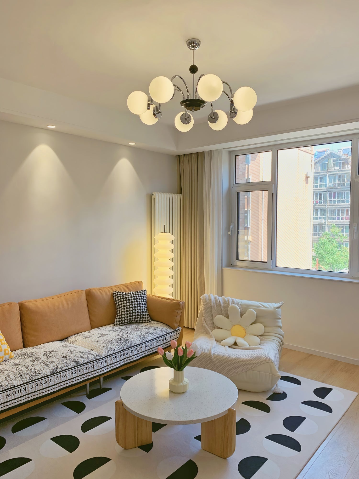 Halion Chandelier Rod Frame and White-Neutral Decor