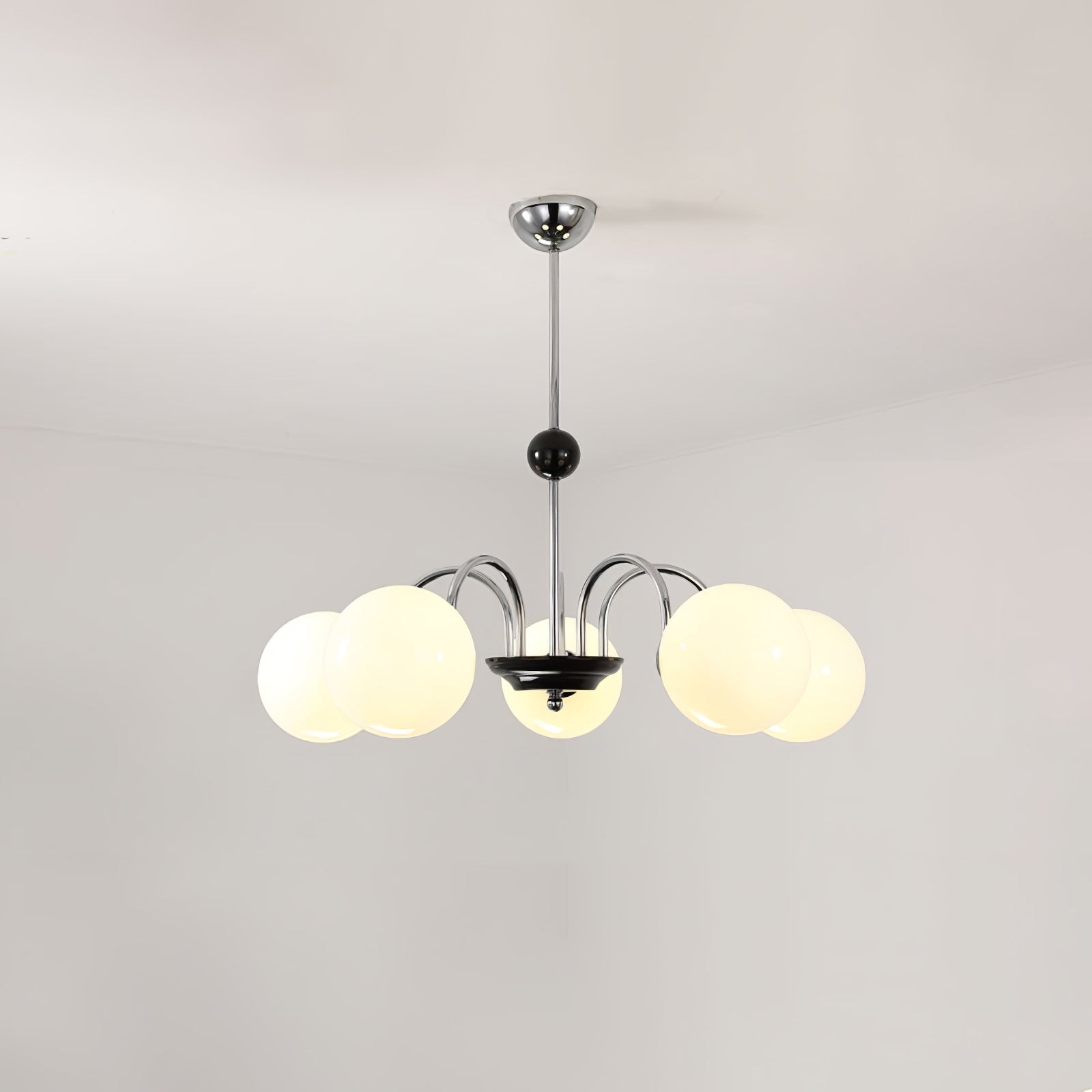 Halion Chandelier Rod Frame and White-Neutral Decor