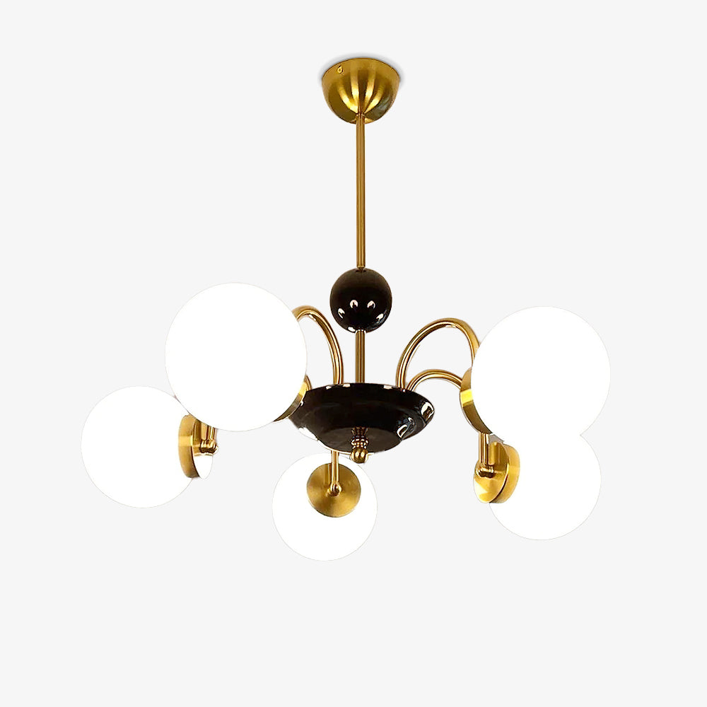 Halion Chandelier Rod Frame and White-Neutral Decor