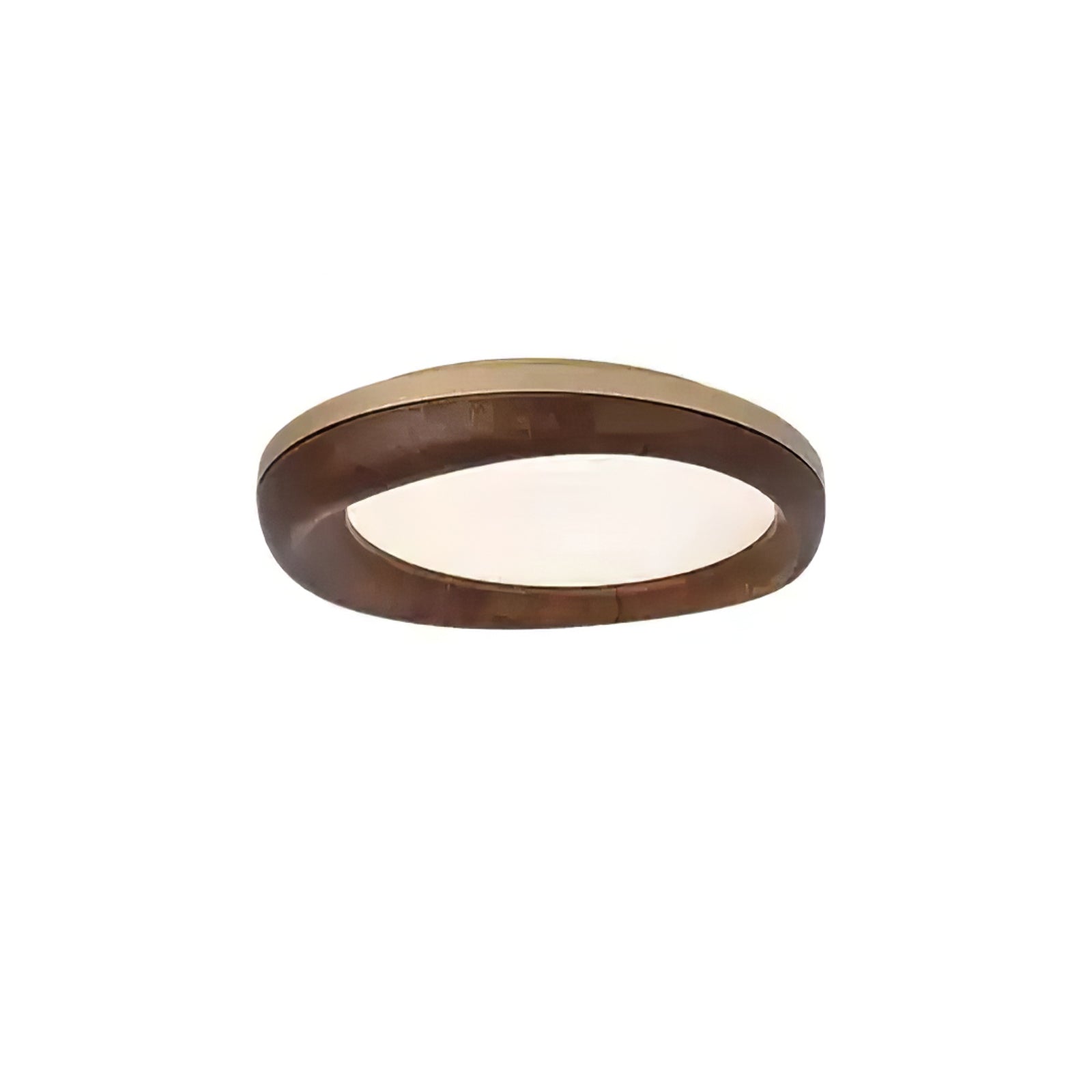 Eurtheara Organic Wood Glass Ceiling Light-Neutral Decor