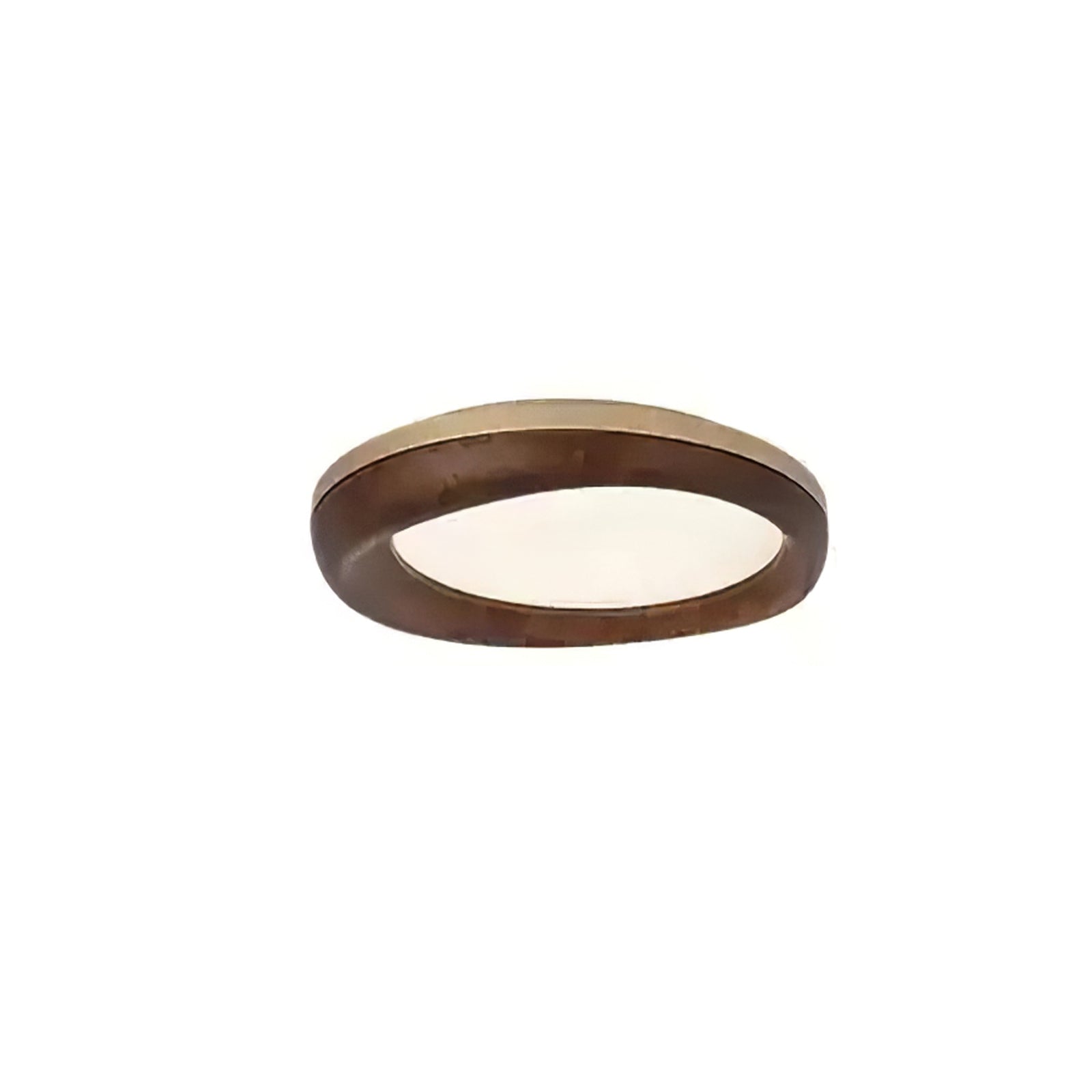 Eurtheara Organic Wood Glass Ceiling Light-Neutral Decor