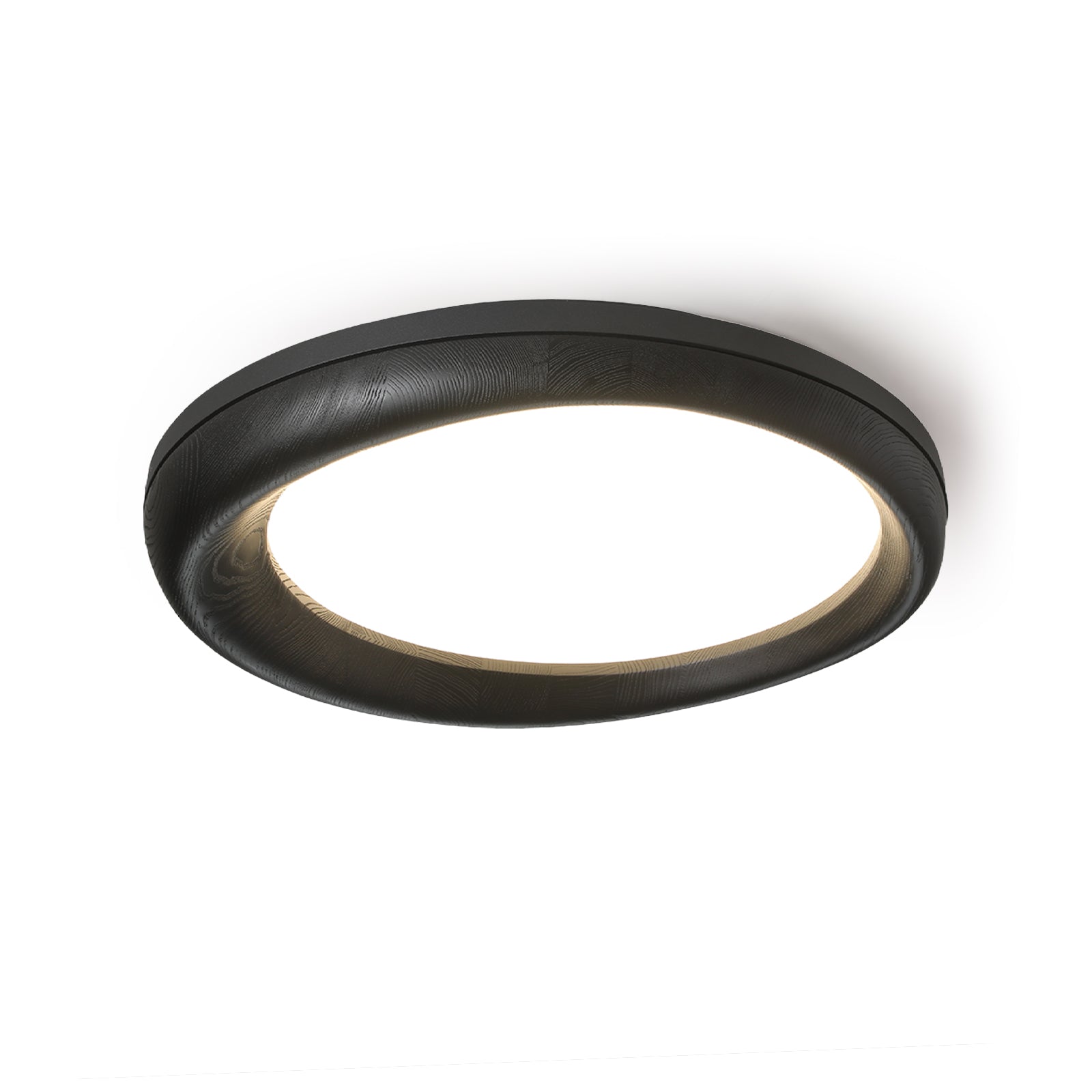 Eurtheara Organic Wood Glass Ceiling Light-Neutral Decor