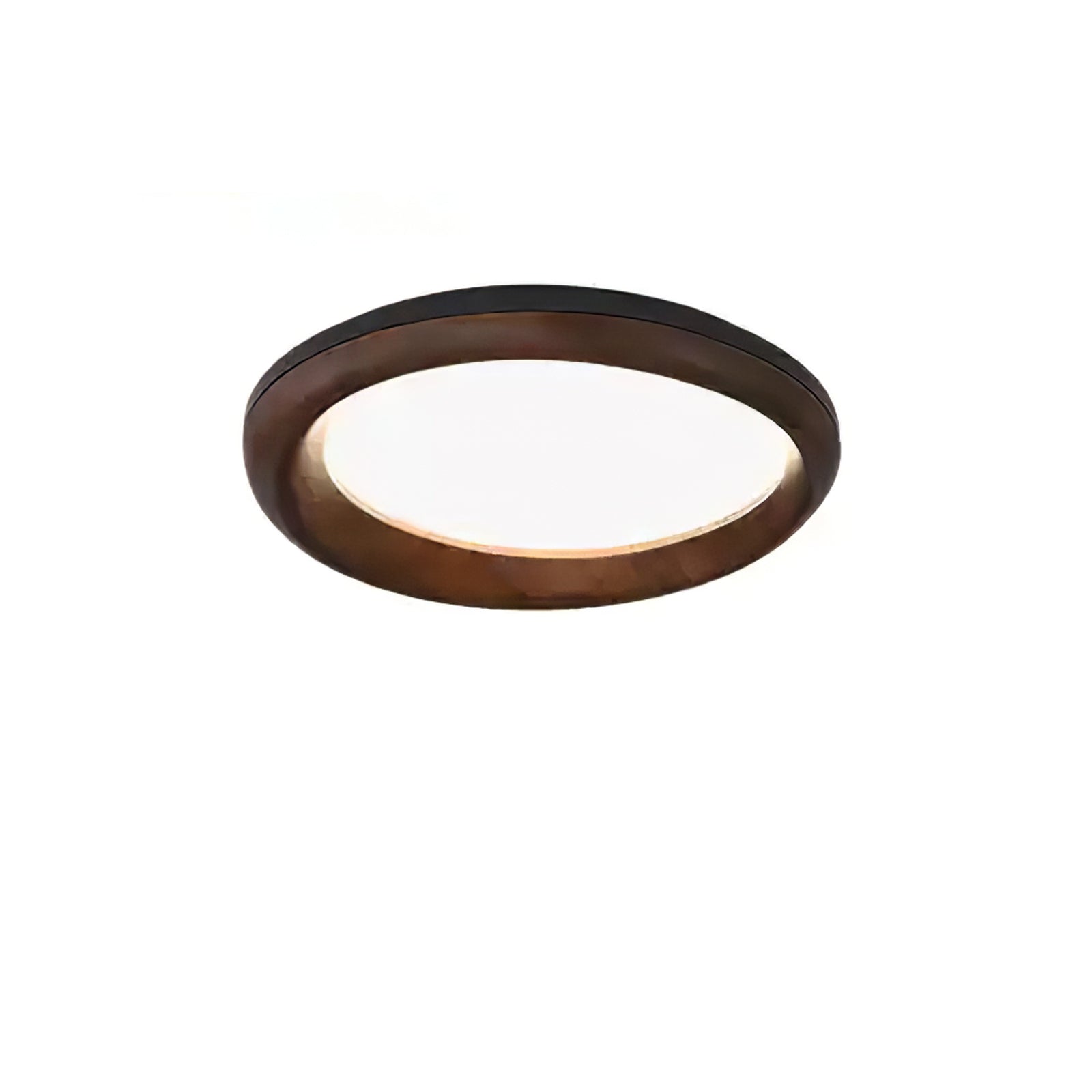 Eurtheara Organic Wood Glass Ceiling Light-Neutral Decor