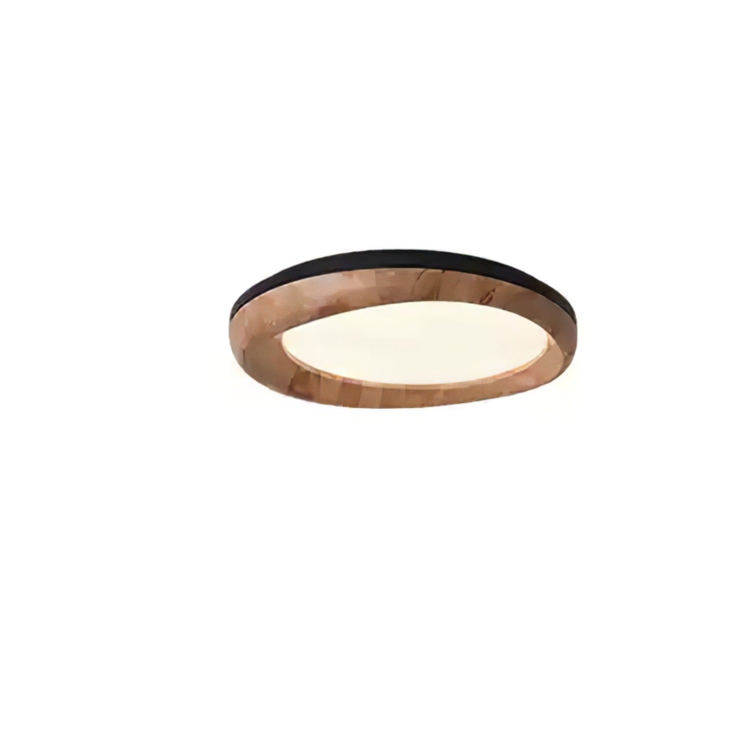 Eurtheara Organic Wood Glass Ceiling Light-Neutral Decor