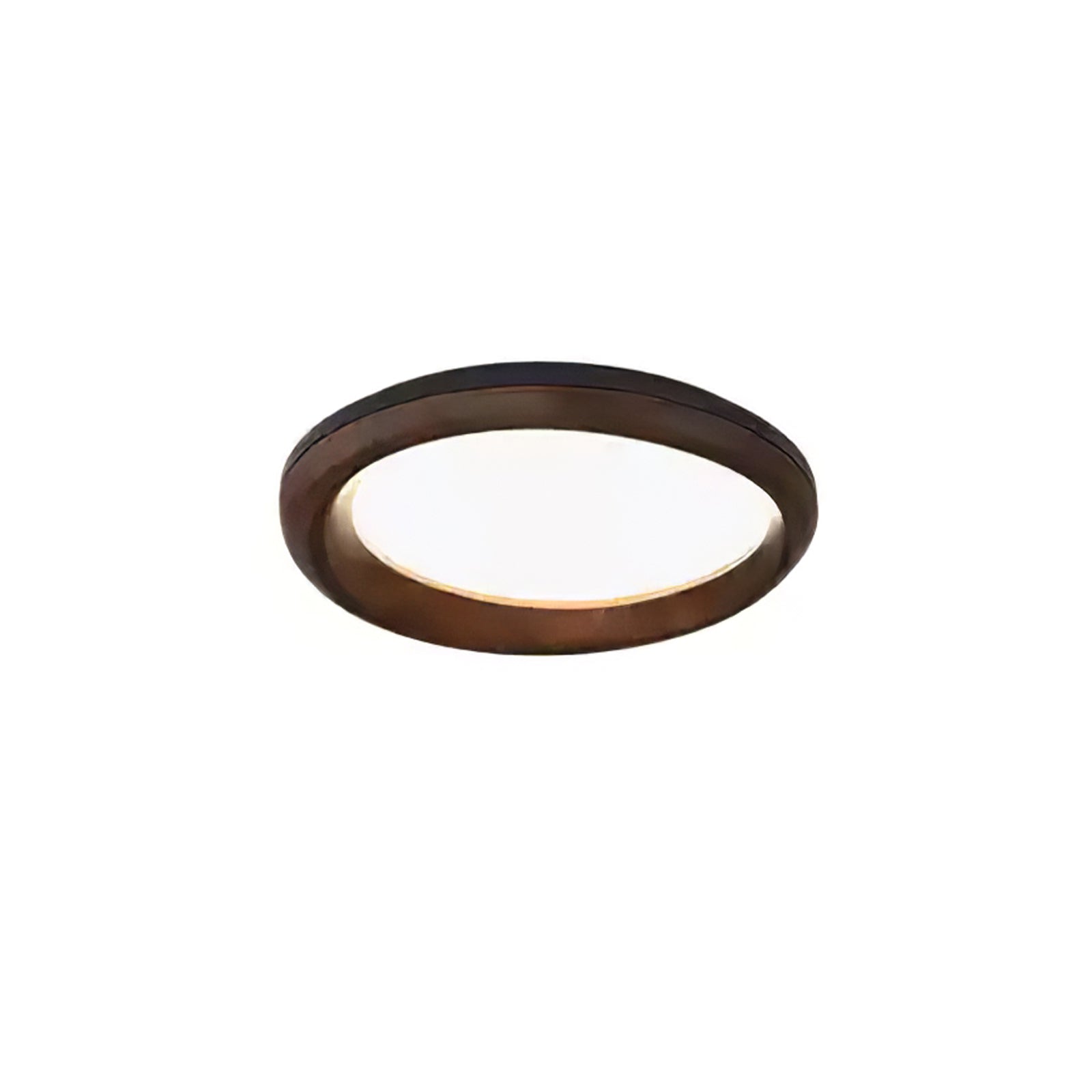 Eurtheara Organic Wood Glass Ceiling Light-Neutral Decor