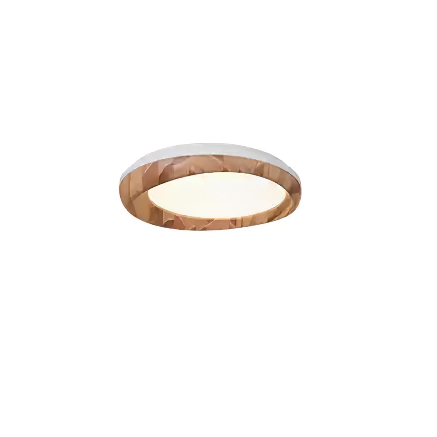 Eurtheara Organic Wood Glass Ceiling Light-Neutral Decor