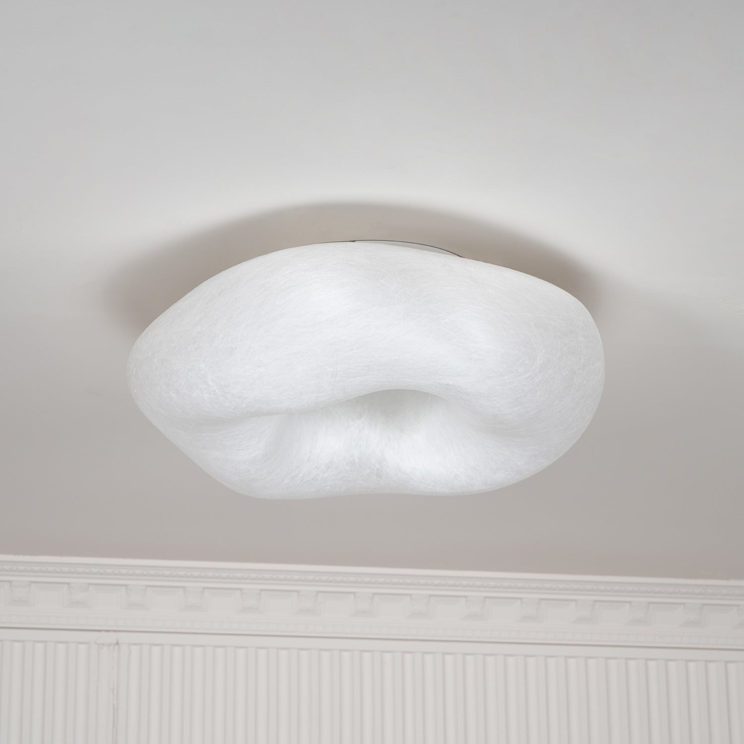Solara Ceiling Lamp Cloud Shape Silk Elegant-Neutral Decor
