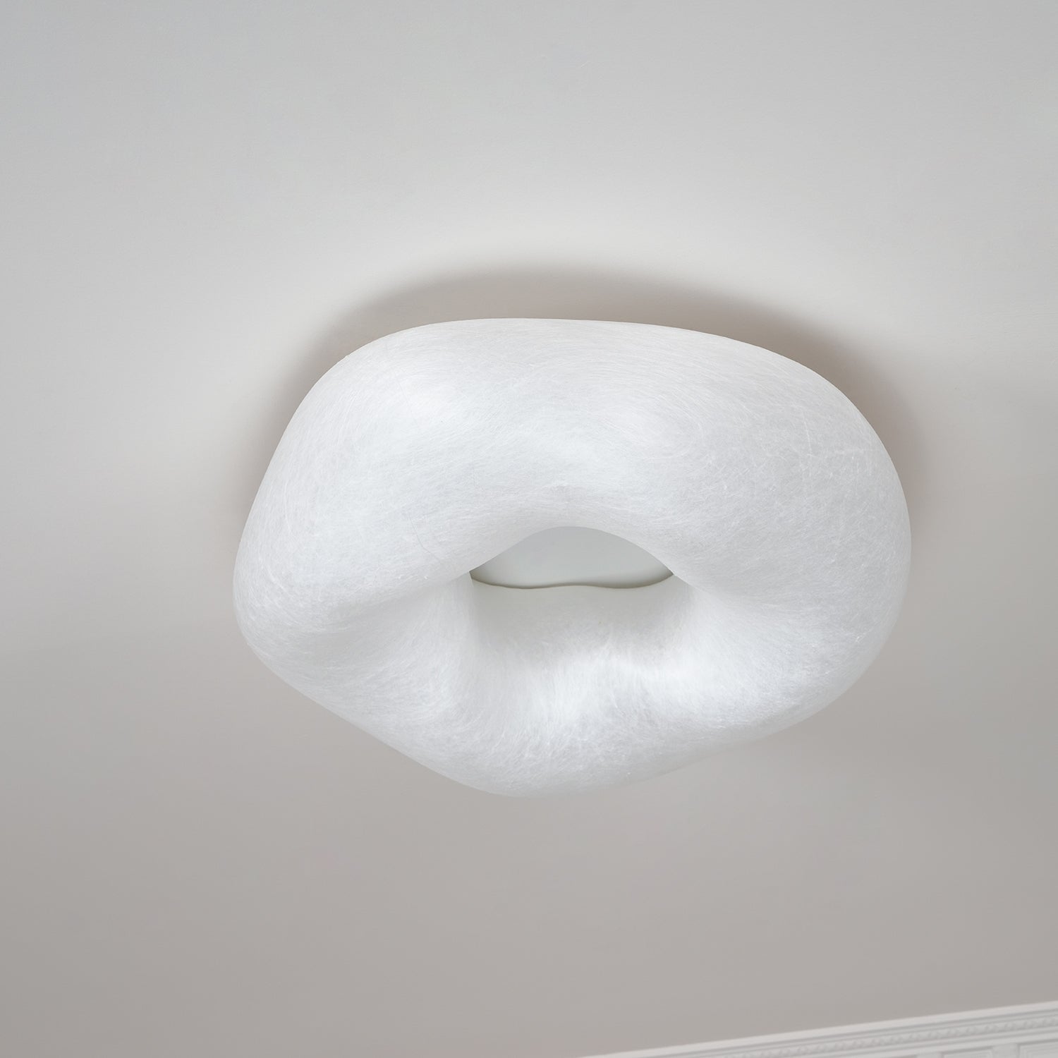 Solara Ceiling Lamp Cloud Shape Silk Elegant-Neutral Decor