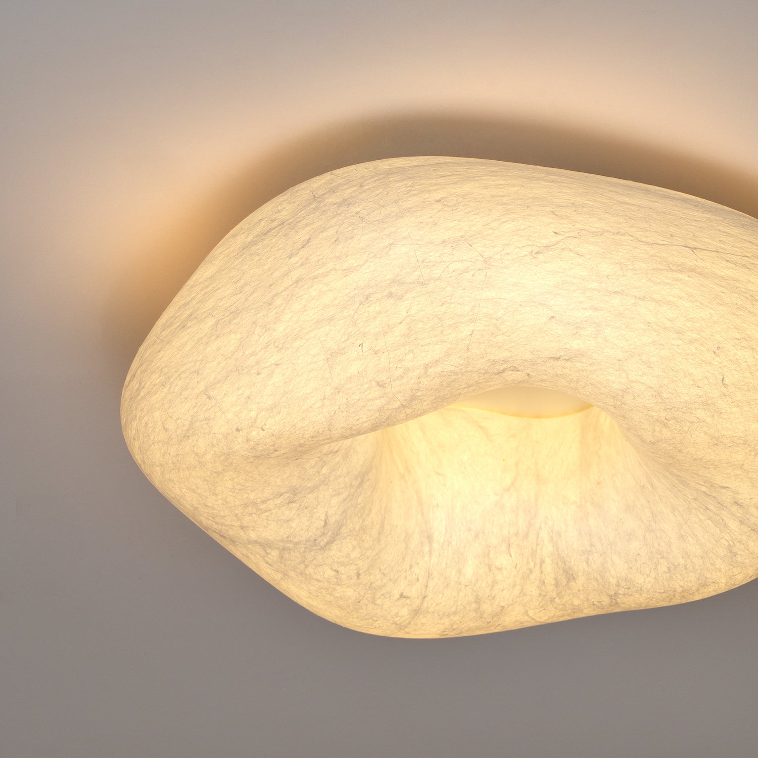 Solara Ceiling Lamp Cloud Shape Silk Elegant-Neutral Decor