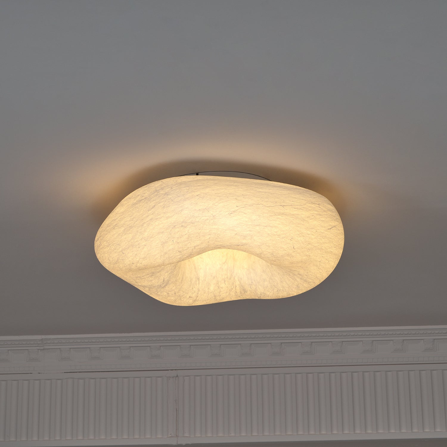 Solara Ceiling Lamp Cloud Shape Silk Elegant-Neutral Decor