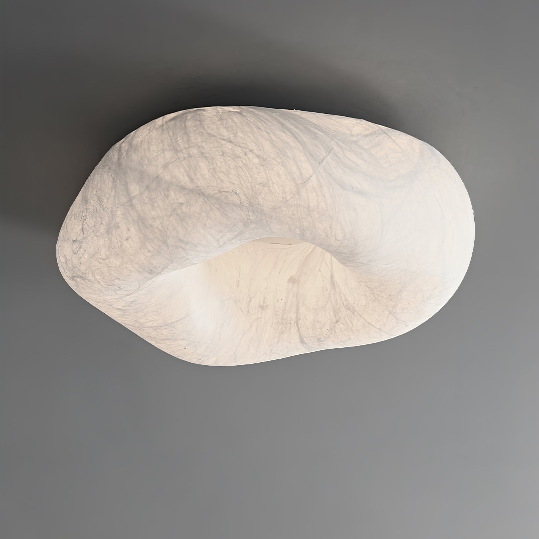 Solara Ceiling Lamp Cloud Shape Silk Elegant-Neutral Decor