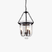 Silva Pendant Light Glass Black Industrial LED Living Room - Neutral Decor