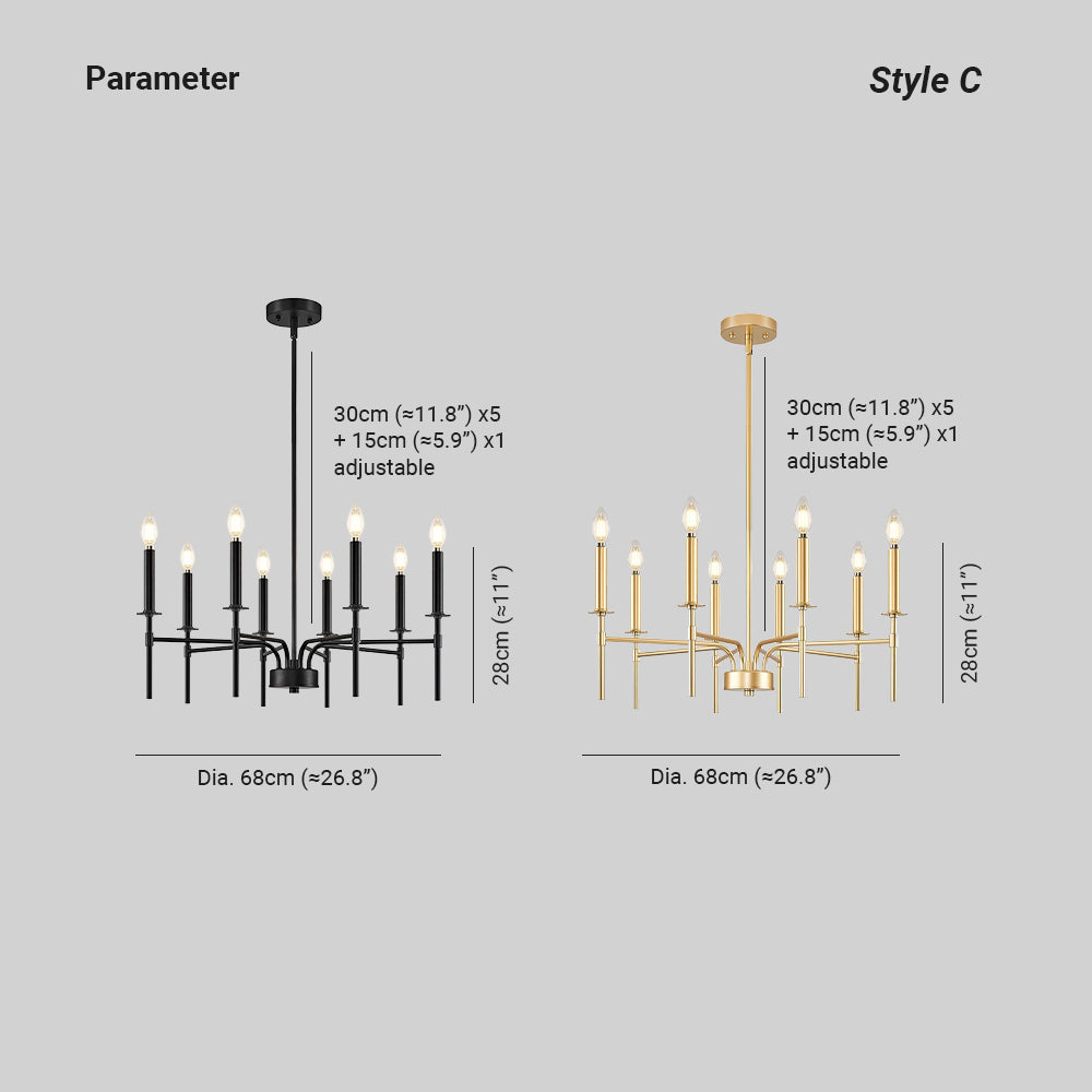 Silva Pendant Light Chandeliers Retro Industrial Living Room - Neutral Decor