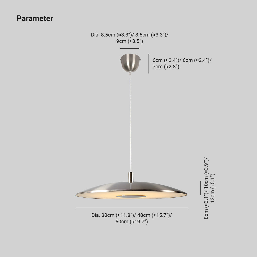 Arisha kitchen Pendant Light White& Nickel Post Modern - Neutral Decor