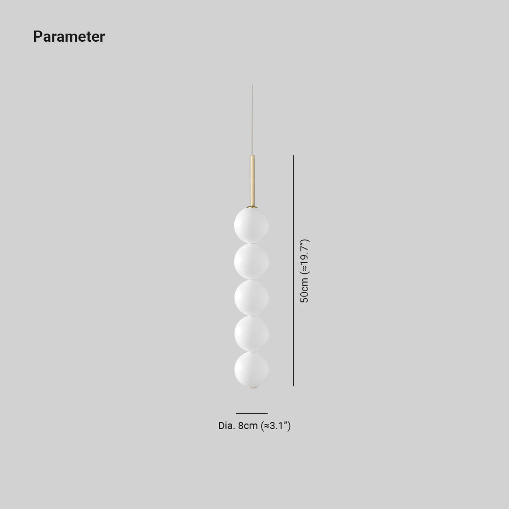 Valentina Pendant Light White Bubble Nordic - Neutral Decor