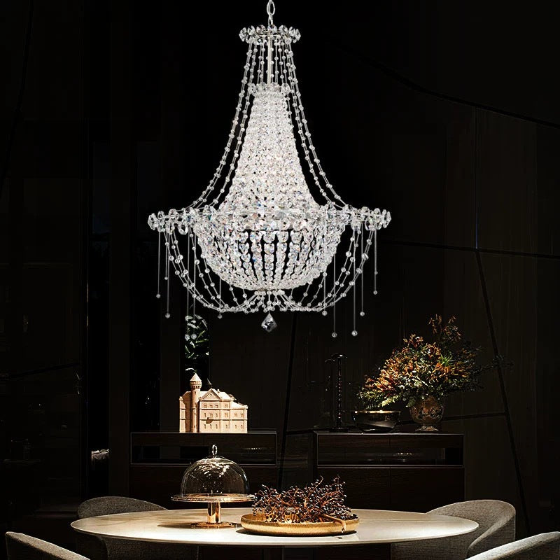 Kristy Chandelier Italian Crystal - Neutral Decor
