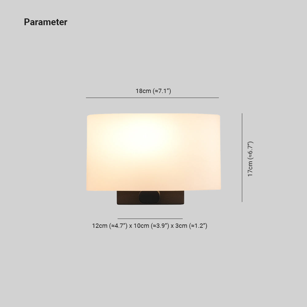 Arisha Indoor Wall Lamp Bedroom Glass Nordic Style - Neutral Decor