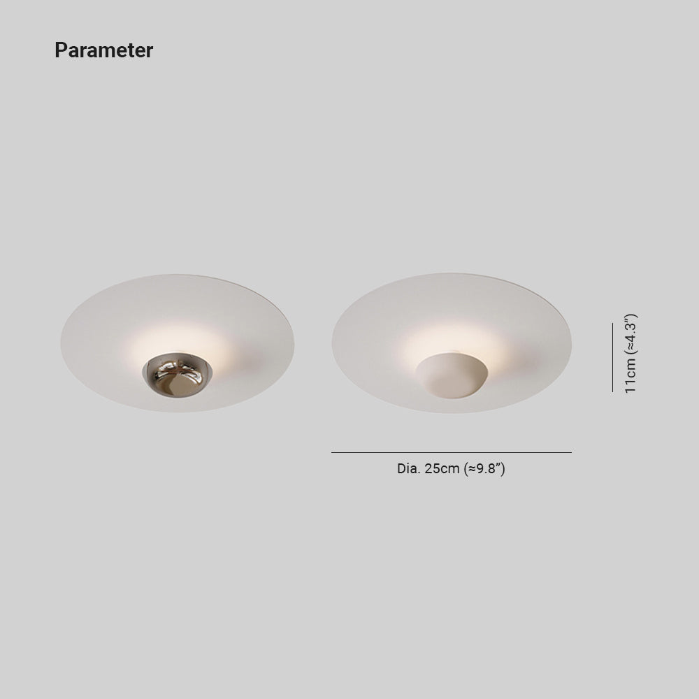 Arisha Flush Mount Ceiling Light White Living Room Bedroom - Neutral Decor