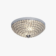 Kristy Crystal Flush Mount Ceiling Light Glass Living Room Bedroom - Neutral Decor