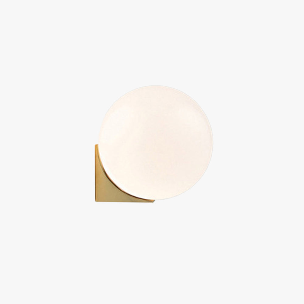 Valentina Indoor Wall Lamp Glass Brass&White Living Room Bedroom - Neutral Decor