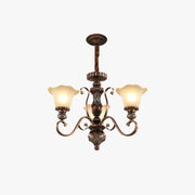 Arisha Retro Flower Pendant Light Metal Glass Living Room Bedroom - Neutral Decor