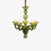 Silva Chandelier Retro Glass Yellow&Green&Clear - Neutral Decor