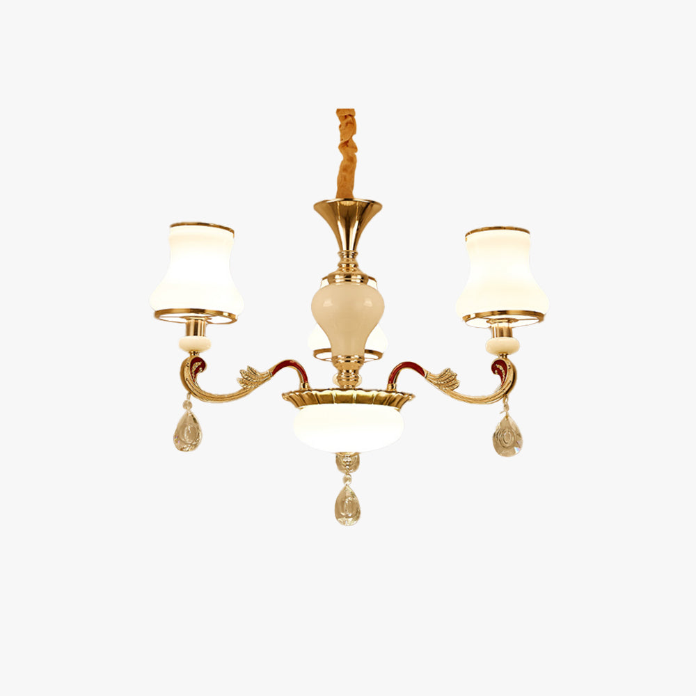 Alessio Retro Pendant Light Metal Glass Living Room Dining Room - Neutral Decor