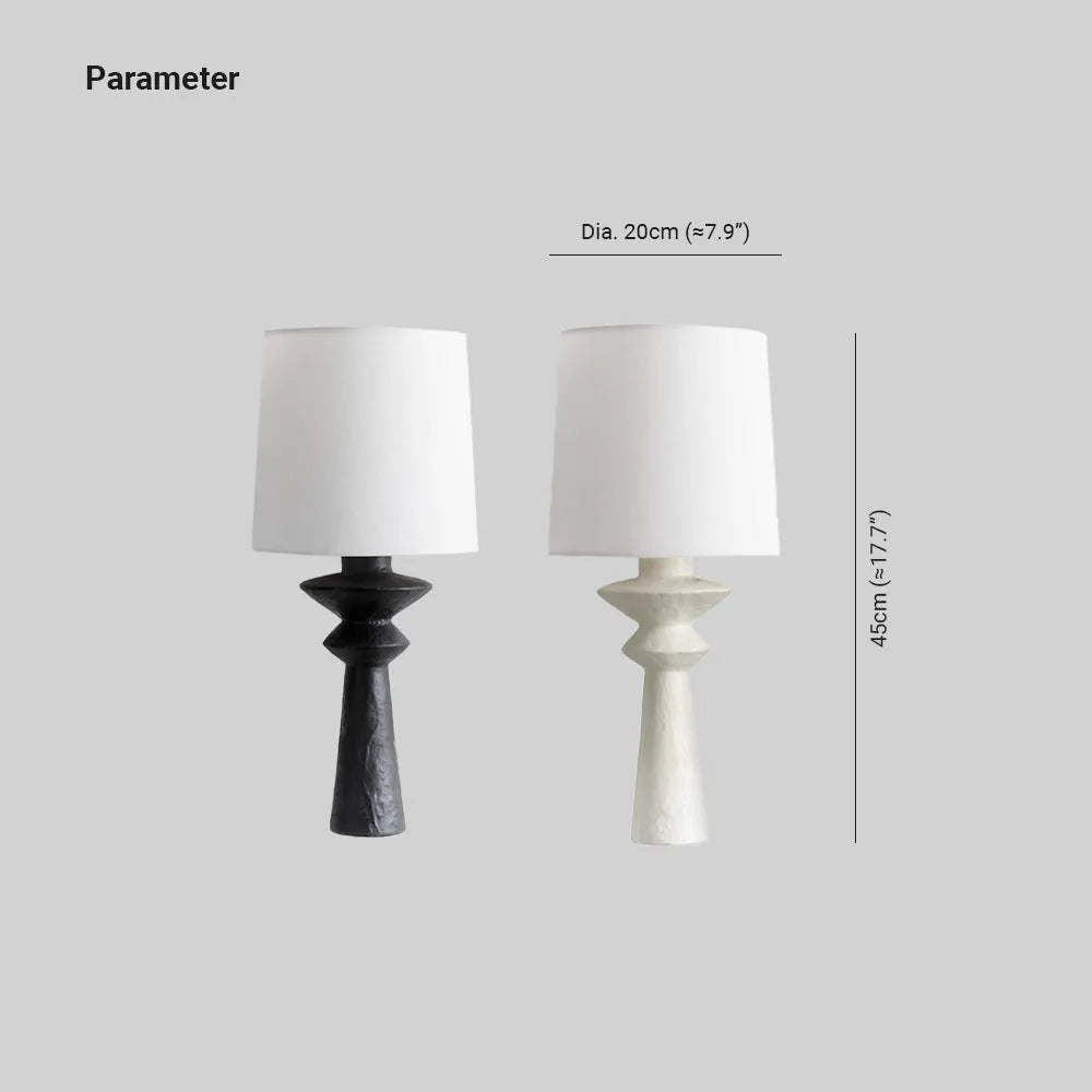 Alessio Decorative Indoor Wall Lamp Resin Fabric Bedroom Living Room - Neutral Decor