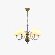 Silva Vintage Metal Glass Chandelier Study Bedroom - Neutral Decor