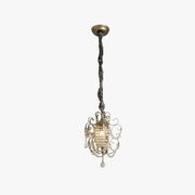 Alessio Modern Metal Crystal Pendant Light Bedroom - Neutral Decor