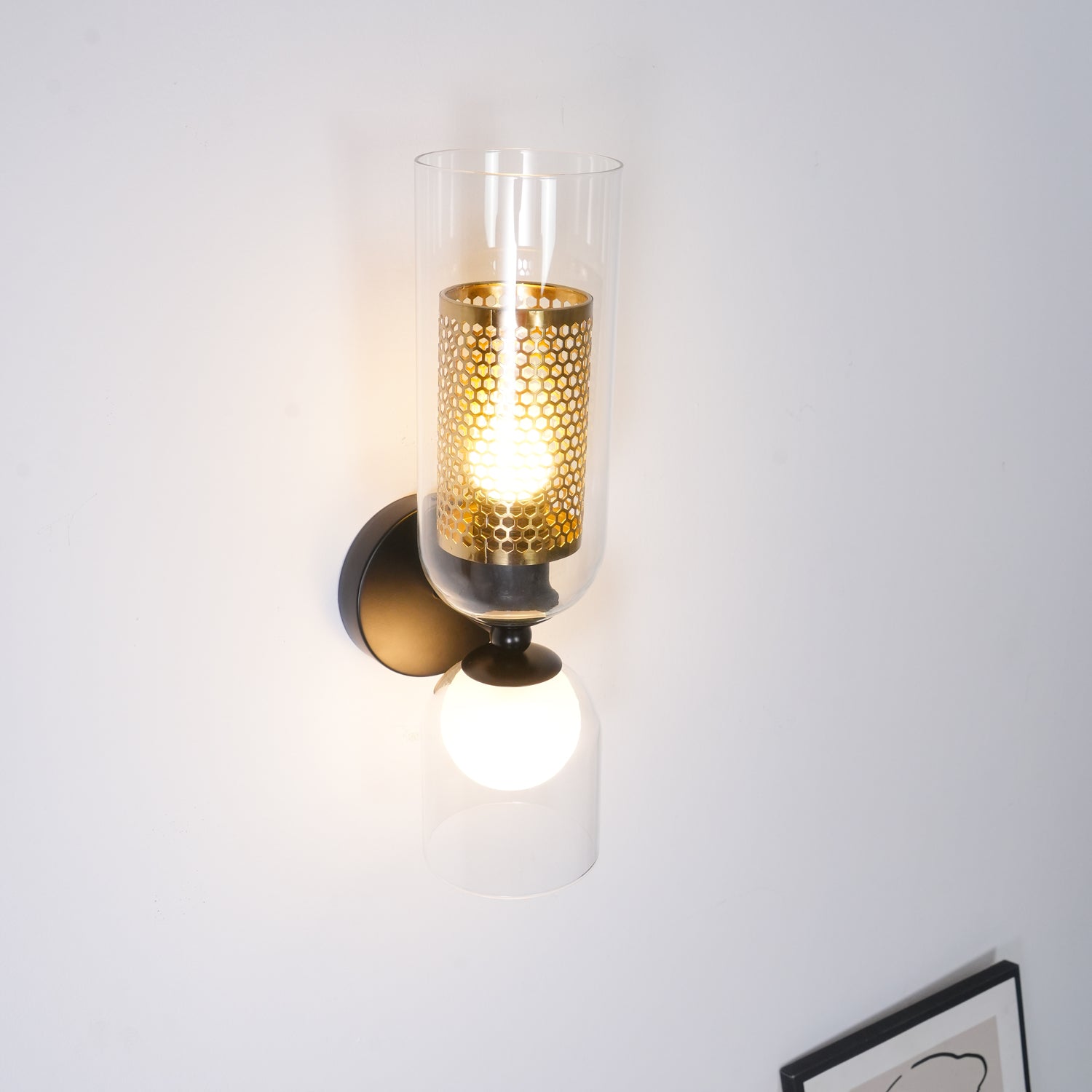 Alvynan Premium Nordic Art Glass Wall Lamp-Neutral Decor