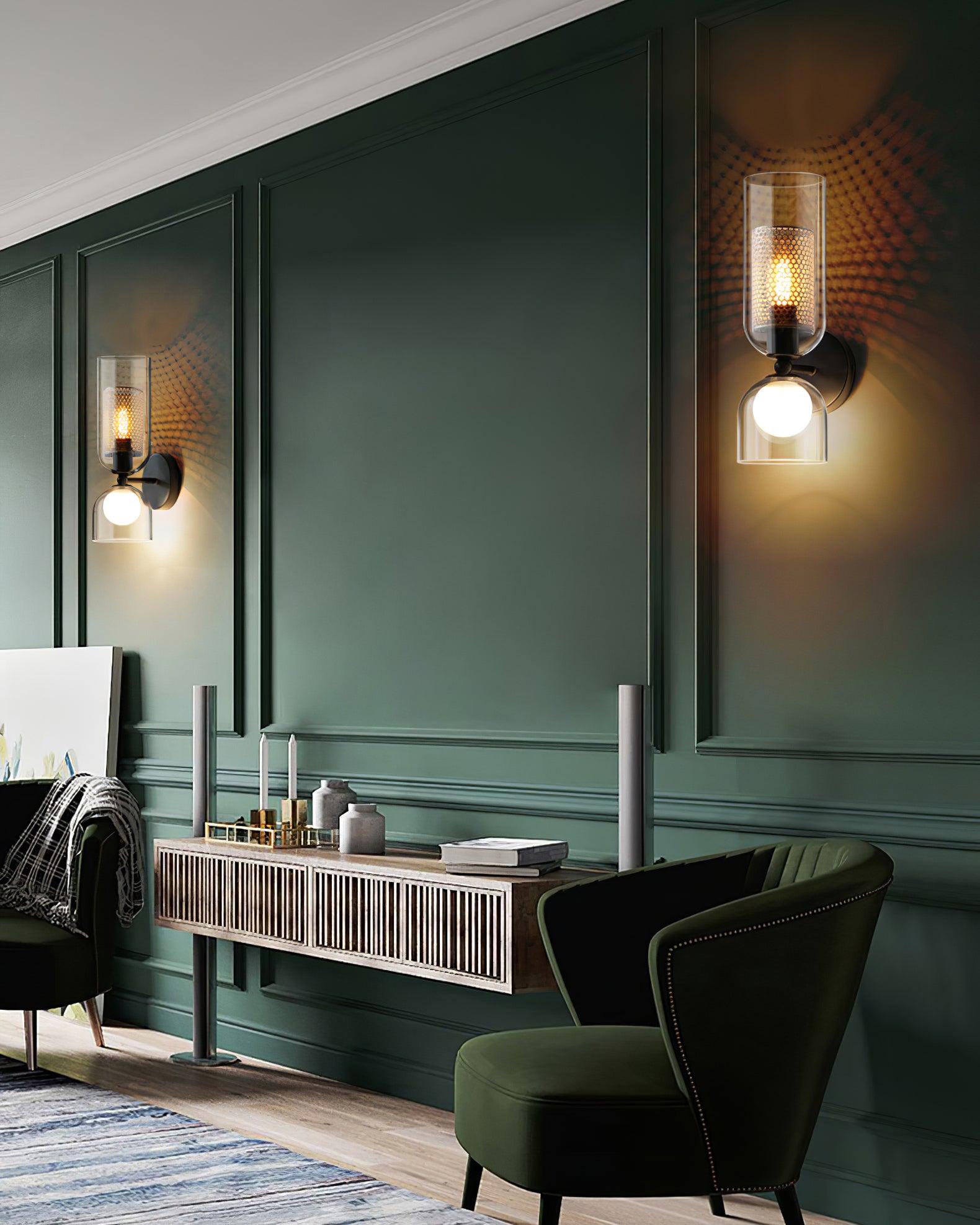 Alvynan Premium Nordic Art Glass Wall Lamp-Neutral Decor