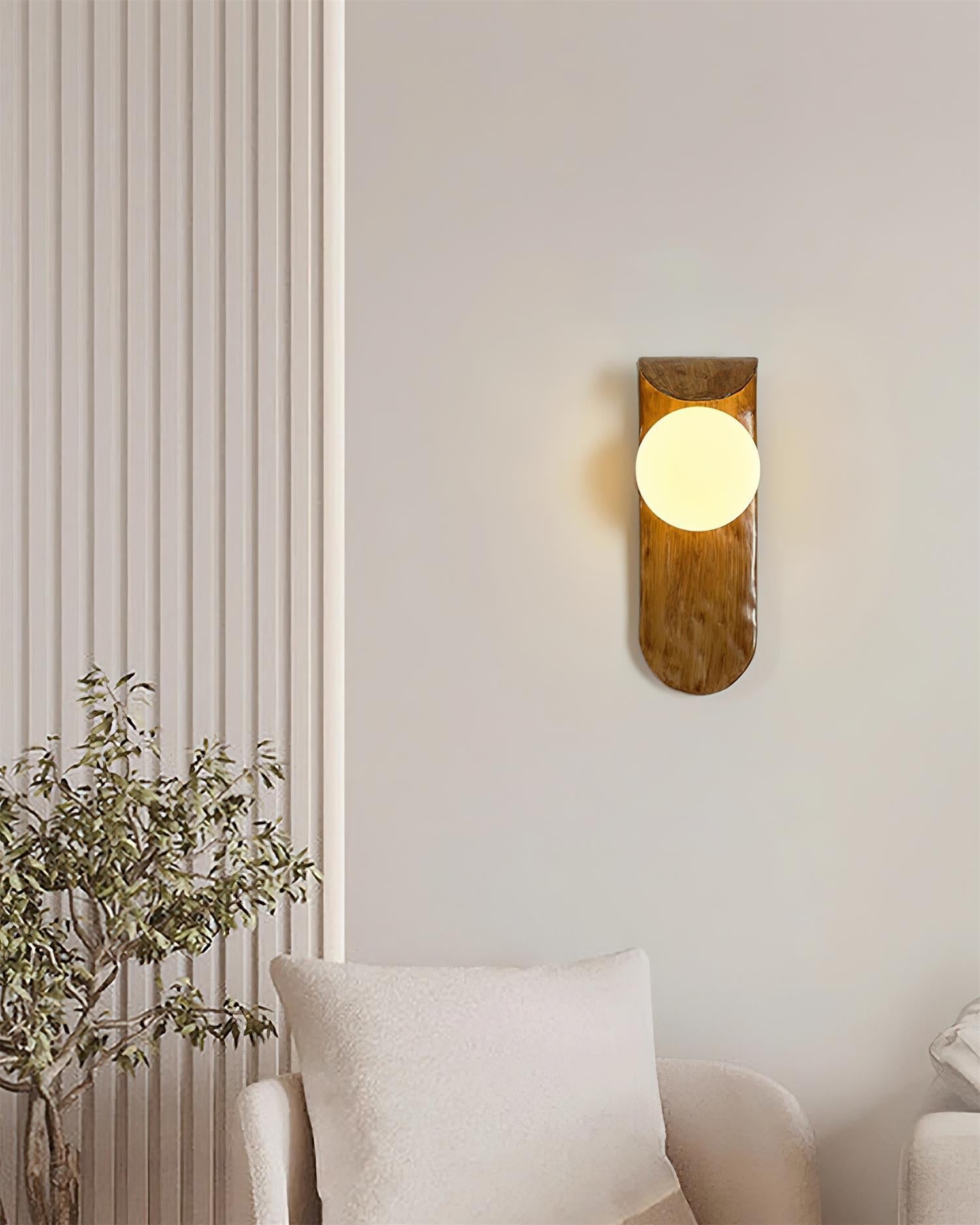 Gavino Wooden Wall Lamp