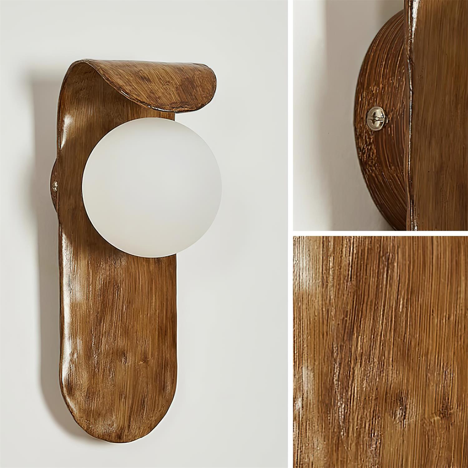Gavino Wooden Wall Lamp