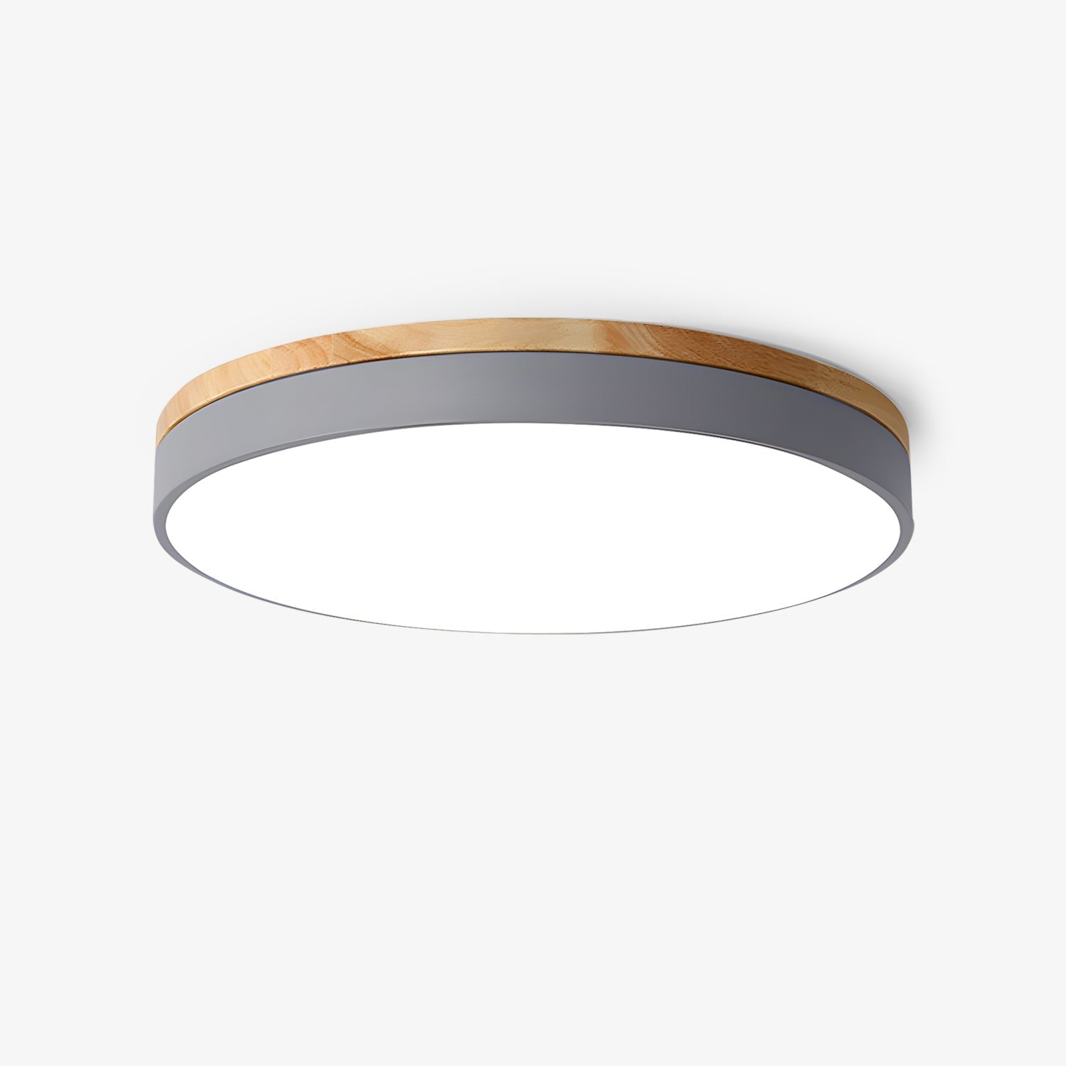 Mireth Ceiling Light Circular Wood Grey Modern Minimalist-Neutral Decor
