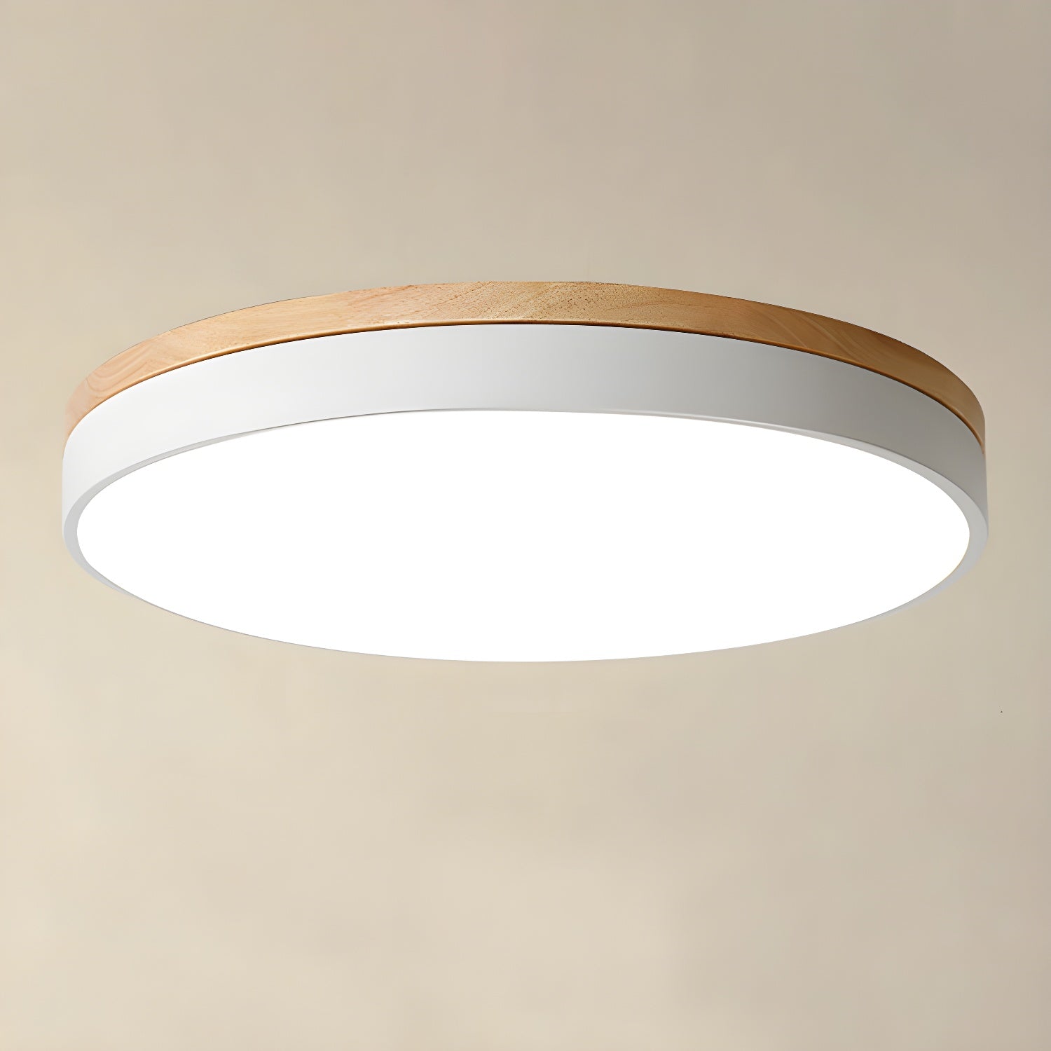 Mireth Ceiling Light Circular Wood Grey Modern Minimalist-Neutral Decor