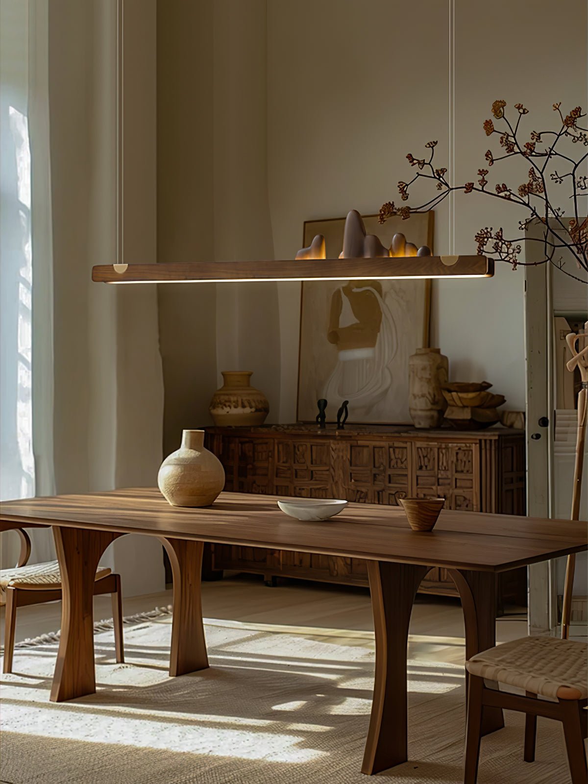 Daniel Modern Wood Pendant Light-Neutral Decor