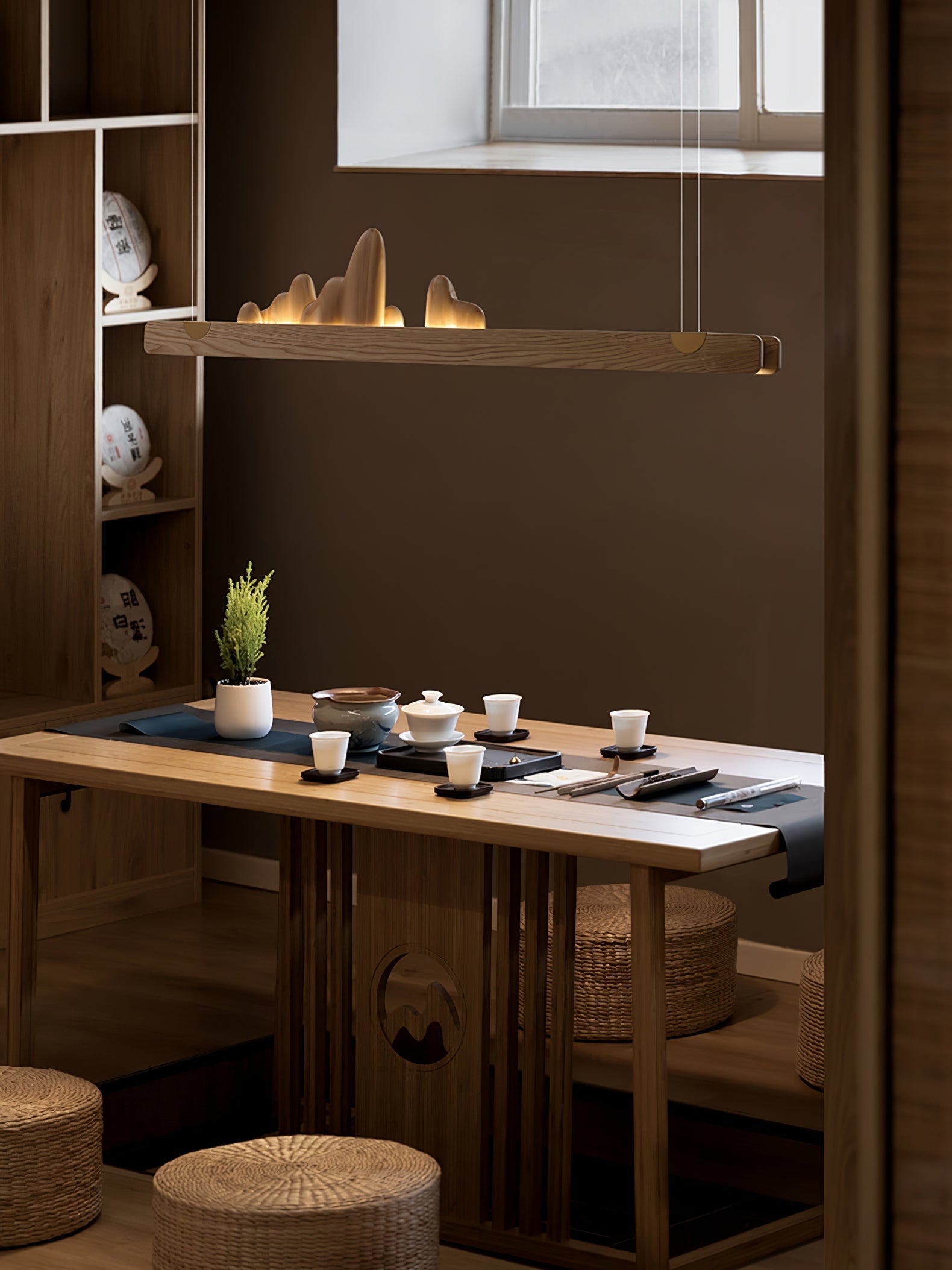 Daniel Modern Wood Pendant Light-Neutral Decor