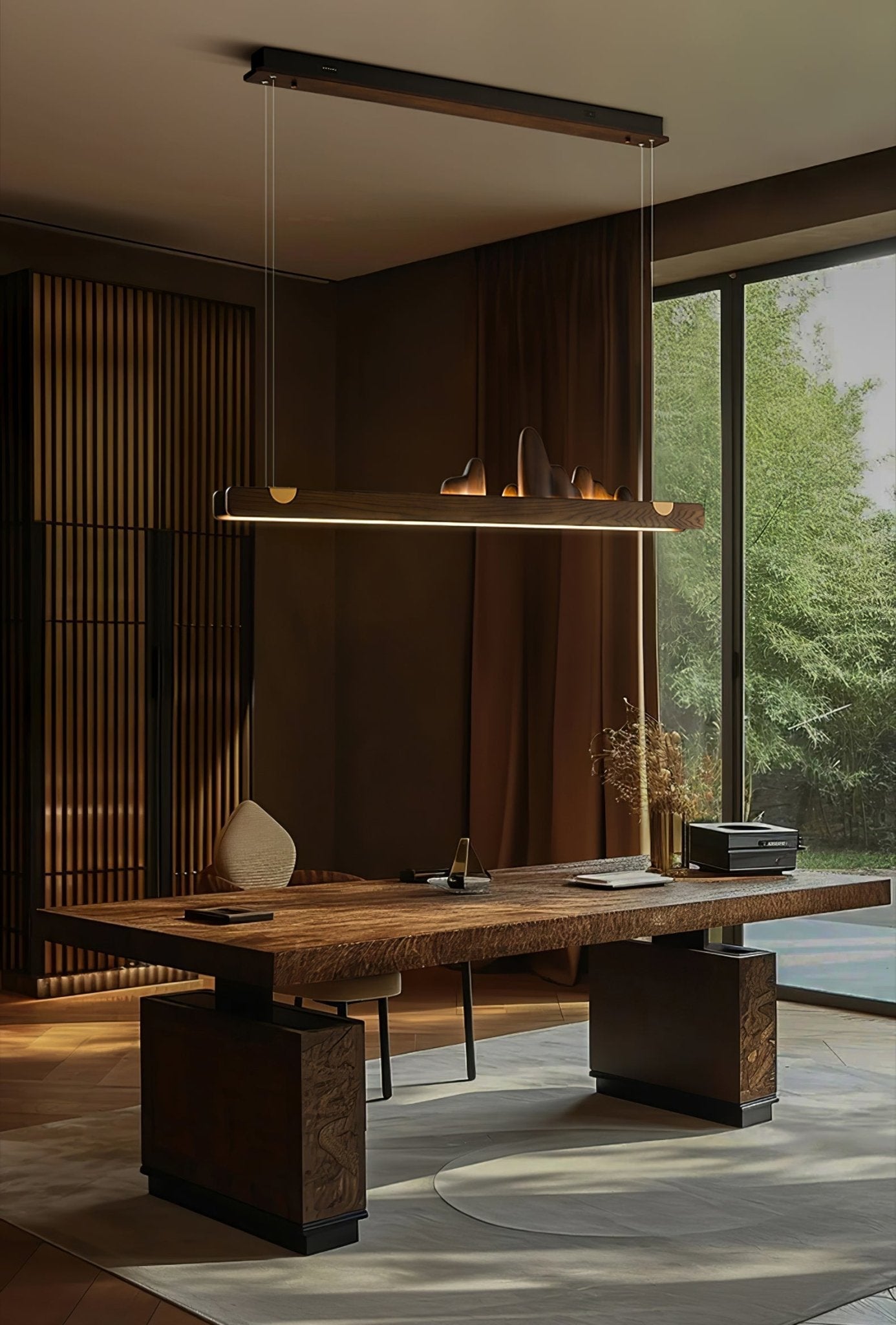 Daniel Modern Wood Pendant Light-Neutral Decor