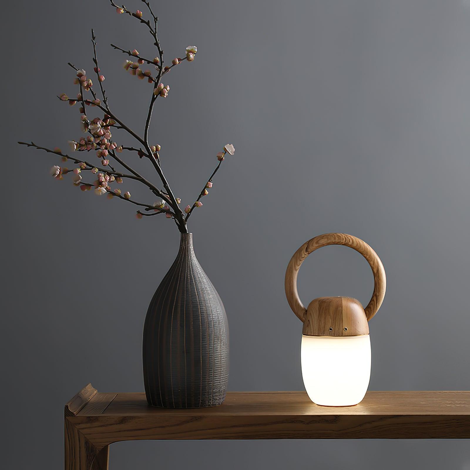 Gina Minimalist Wood Table Lamp-Neutral Decor