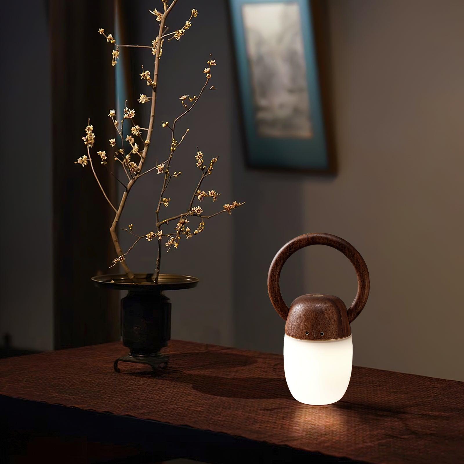 Gina Minimalist Wood Table Lamp-Neutral Decor