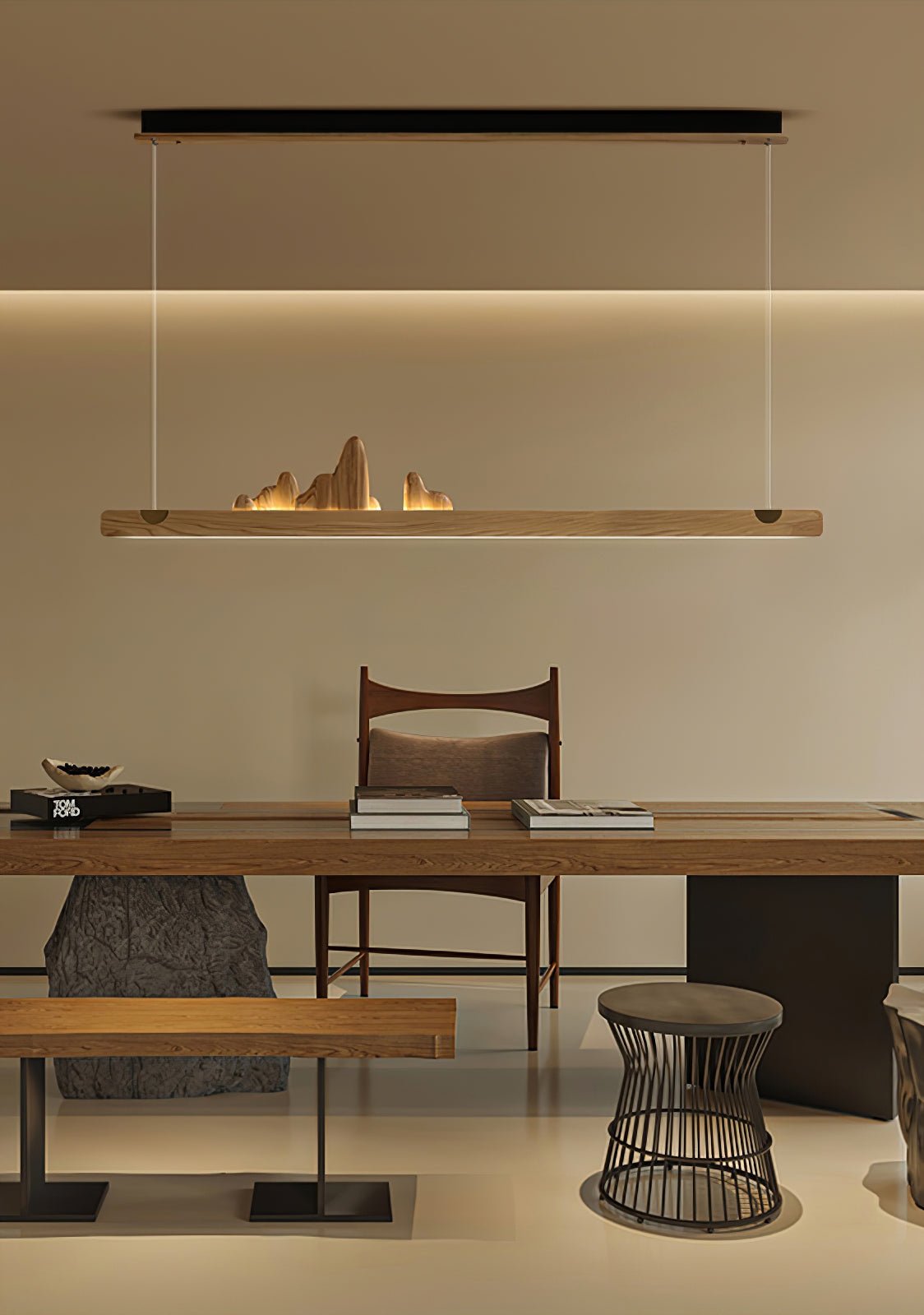 Daniel Modern Wood Pendant Light-Neutral Decor