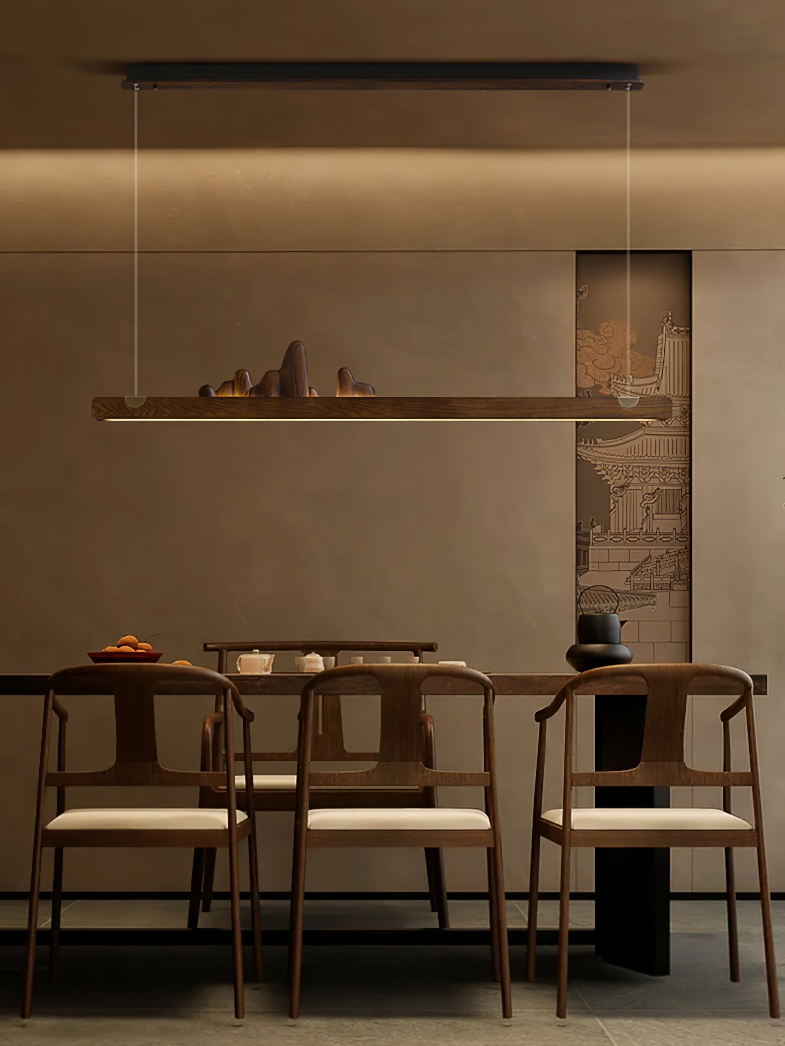 Daniel Modern Wood Pendant Light-Neutral Decor
