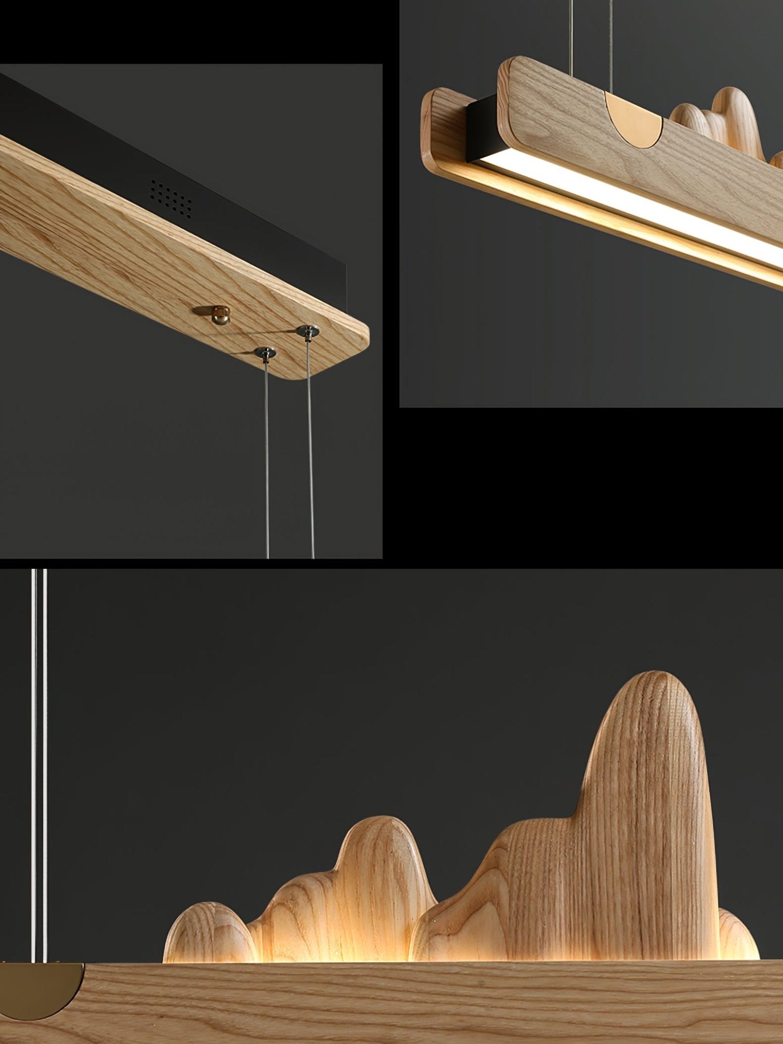 Daniel Modern Wood Pendant Light-Neutral Decor