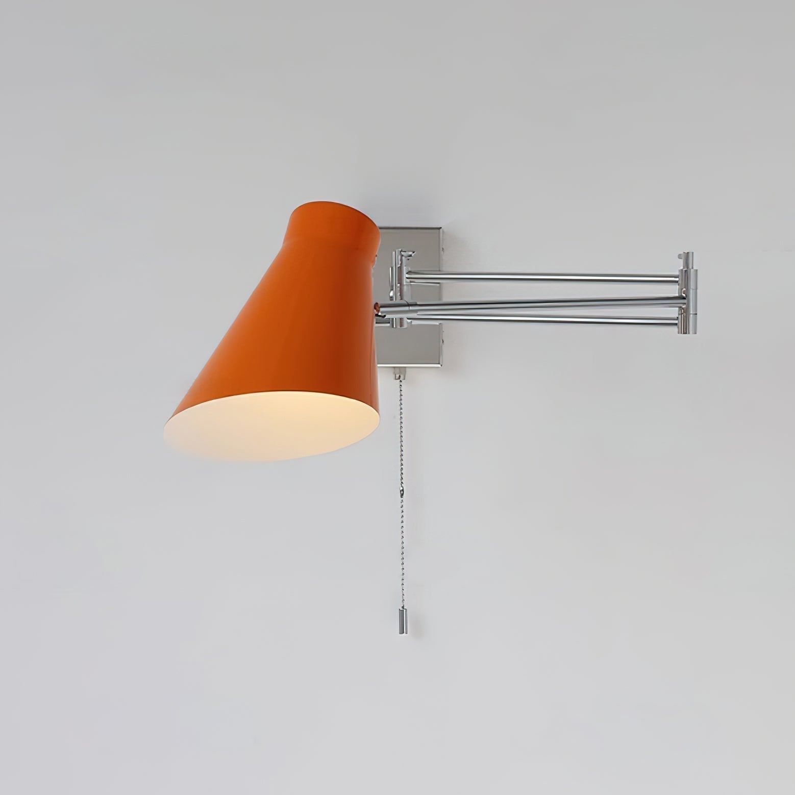 Wall Lamp Swing Arm Chrome Adjustable Industrial