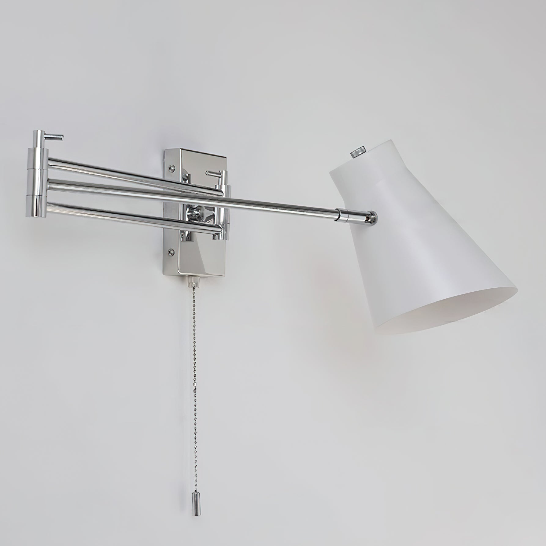 Wall Lamp Swing Arm Chrome Adjustable Industrial