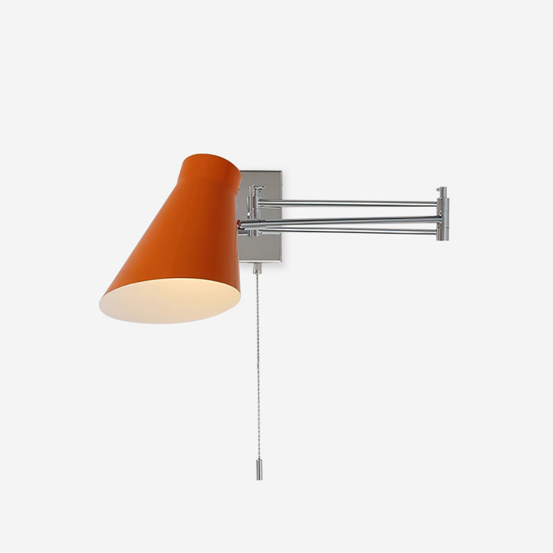 Wall Lamp Swing Arm Chrome Adjustable Industrial