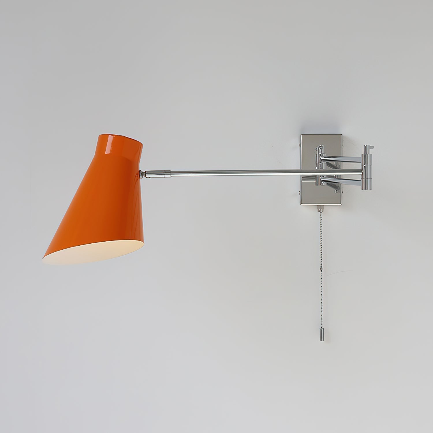 Wall Lamp Swing Arm Chrome Adjustable Industrial